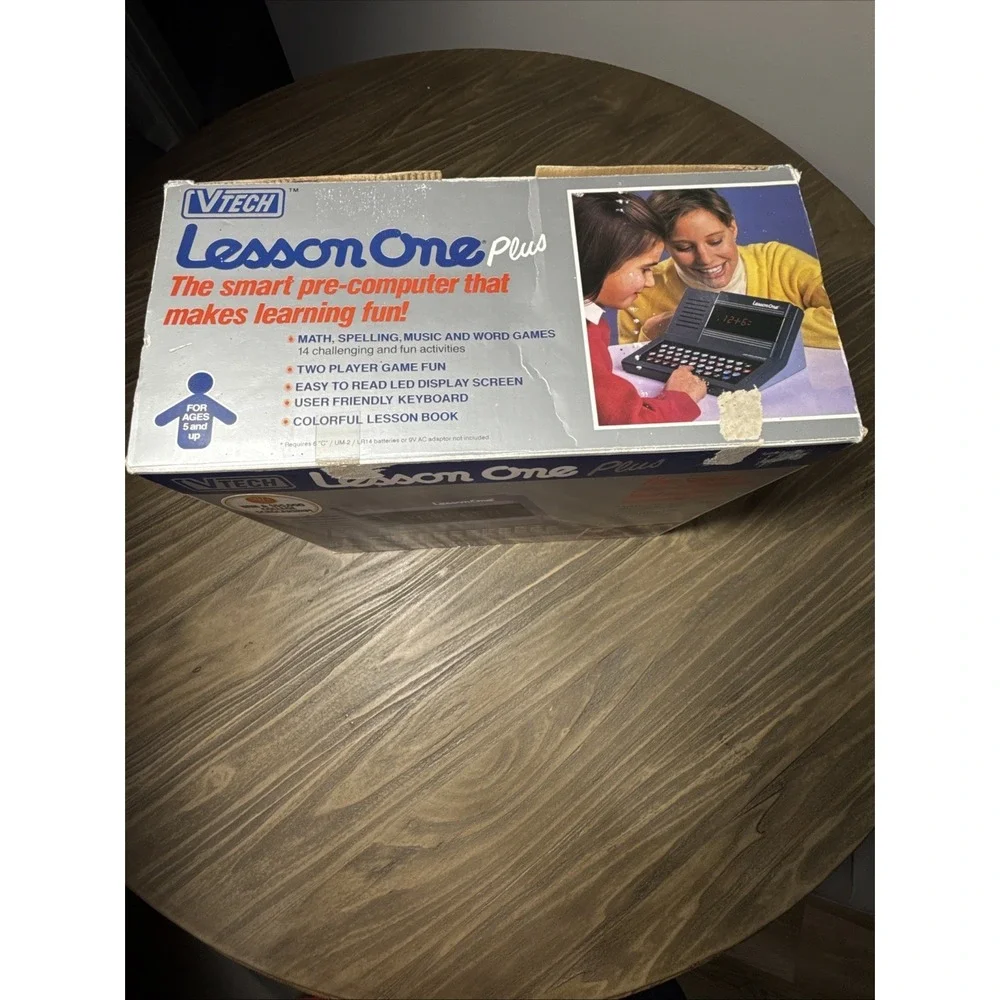 Vintage Lesson One Plus Computer Vtech Educational Electronics Toy Game 1989